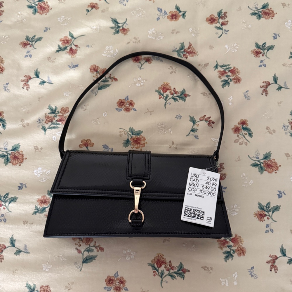 NWT H&M Snakeskin Gold Jackie O Purse